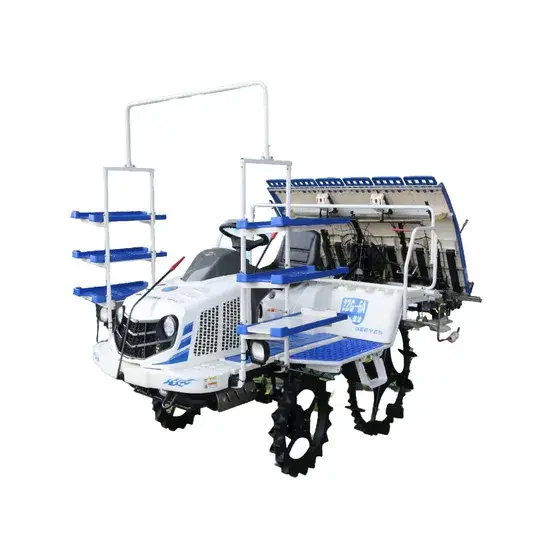 Máy cấy lúa mới, dễ sử dụng, tiết kiệm năng lượng với bốn bánh lái hình ảnh 1-description