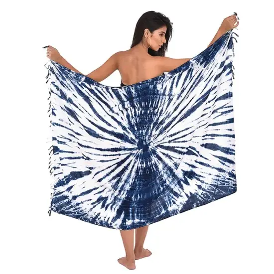 Khăn sarong viscose tùy chỉnh cho bãi biển với sự đa dạng và chất lượng hoàn hảo hình ảnh 1-description