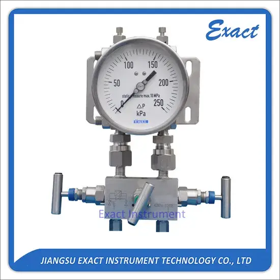 Đồng hồ đo áp suất chênh lệch và tĩnh cao, đồng hồ đo áp suất màng đôi chất lượng cao hình ảnh 1-description
