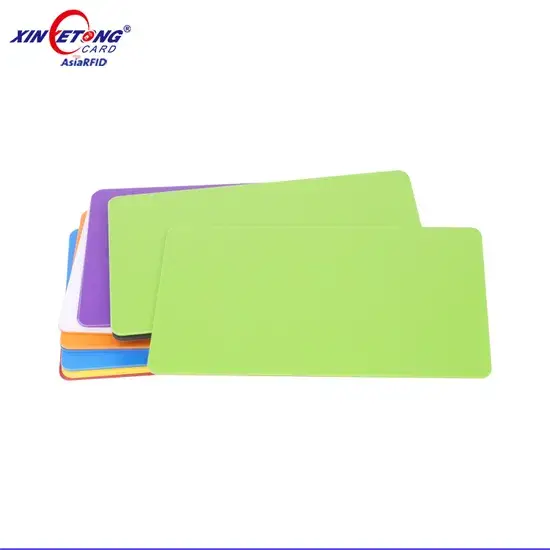 Thẻ PVC thông minh NFC có màu sắc đa dạng và viền trắng không gianh限 hình ảnh 1-description