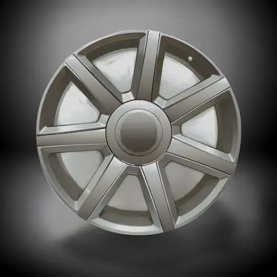 Mâm xe nhôm rèn 18 inch, phủ lớp sơn bóng màu bạc hình ảnh 1-description