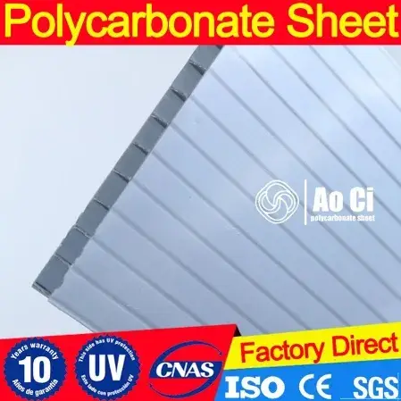 Tấm nhựa polycarbonate có lớp bảo vệ UV kép hình ảnh 1-description
