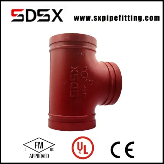 Tee FM và UL - Các phụ kiện nối ống hình rãnh bảo vệ cháy hình ảnh 1-description