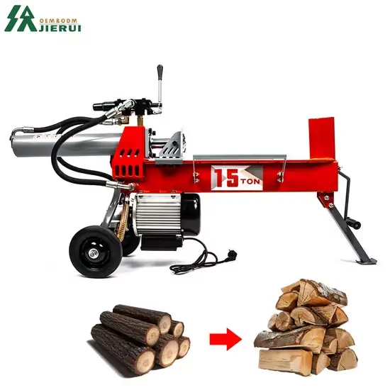 Máy cắt gỗ tự động được chứng nhận CE, thiết bị chế biến củi và tách khúc gỗ hình ảnh 1-description