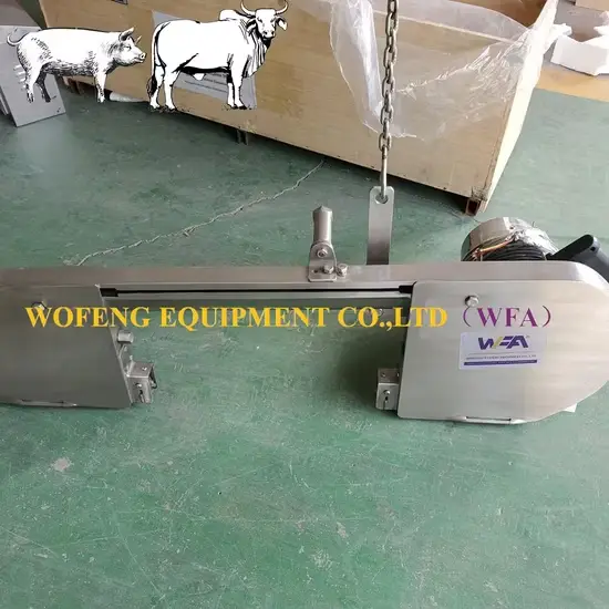 Máy giết mổ heo chất lượng cao, thiết bị chế biến thịt heo hiệu quả, cưa phân nửa thân heo cho máy chế biến thịt heo hình ảnh 1-description