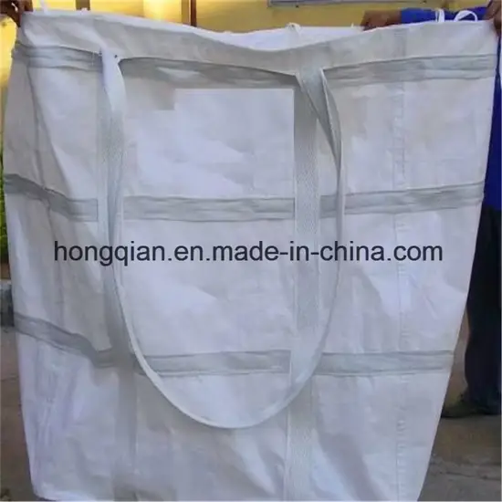 Chuyên bán bao lớn FIBC Polypropylene PP 1000kg/1500kg/2000kg phù hợp tái chế, có được tùy chỉnh, lỗ thông khí và bốn góc hình ảnh 1-description