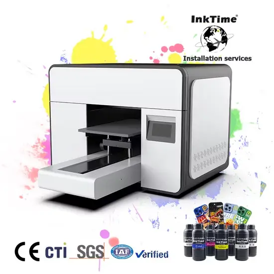 Máy in phẳng UV A3 dành cho in trên các chất liệu như kính, gỗ và kim loại hình ảnh 1-description