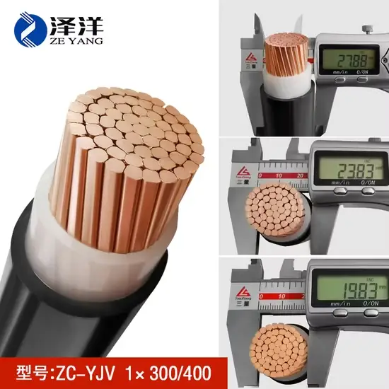 Dây Cáp Đồng XLPE Cách Điện PVC 1*300 1 Lõi 300mm Dành Cho Sử Dụng Ngoài Trời 0.6/1kv hình ảnh 1-description