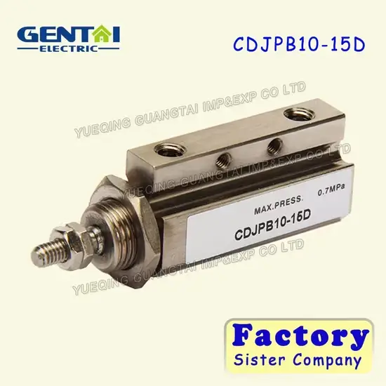 Tận hưởng chất lượng cao với xi lanh mini SMC tác động kép Cdjpb10-5D không dây hình ảnh 1-description