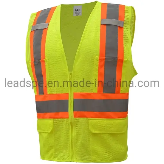 Áo Vest An Toàn En20471: Đảm Bảo Tăng Tầm Nhìn Với Túi Thông Minh và Dải Phản Quang hình ảnh 1-description