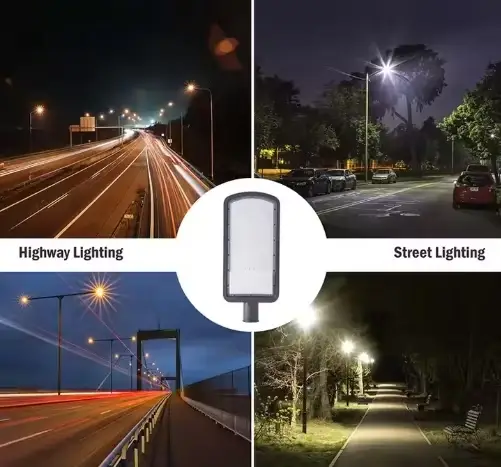 Đèn đường năng lượng mặt trời IP67 tích hợp hai tấm pin chống nước cho khu vực ngoài trời, đèn pha đường, đèn vườn hình ảnh 1-description