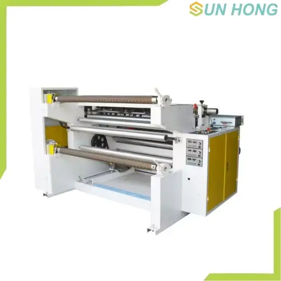 Thiết bị tự động cắt và xén phim mút, cao su, vải, lọc giấy polyester lưới hình ảnh 1-description