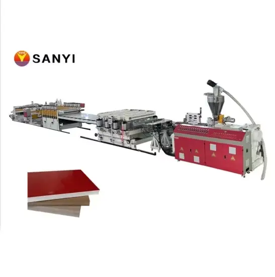 Dây chuyền sản xuất tủ nhựa PVC, bảng foam và máy làm tấm WPC chất lượng cao hình ảnh 1-description