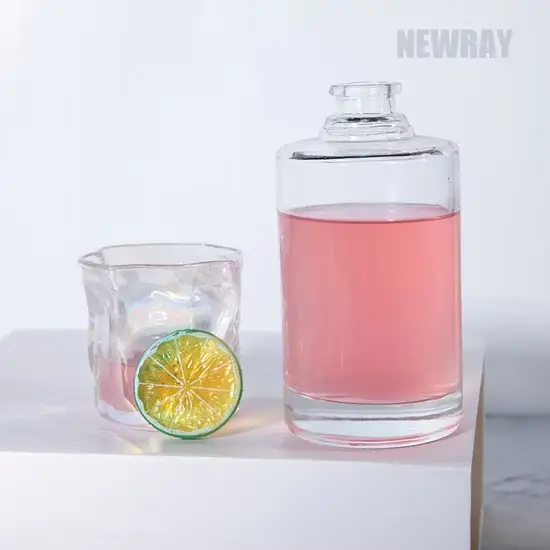 Chai rượu bằng thủy tinh Flint với nắp cork - Sự lựa chọn hoàn hảo cho đám cưới và quà tặng hình ảnh 1-description