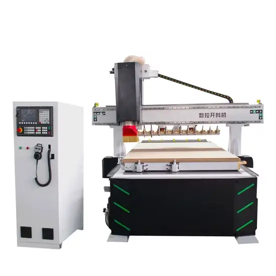 Máy điêu khắc gỗ CNC dành cho chế tạo đồ nội thất từ vật liệu MDF hình ảnh 1-description