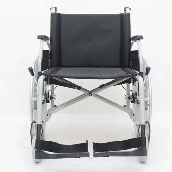 Xe lăn thép chịu lực với chỗ đặt chân có thể tháo rời - Ghế ngồi rộng 580mm hình ảnh 1-description