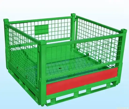Thùng chứa lưới thép pallet cage chất lượng cao hình ảnh 1-description