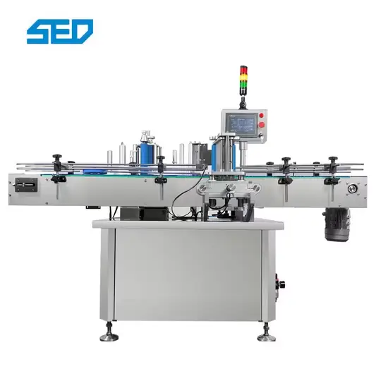 Máy định vị điểm cố định chai tròn tự động - Thiết bị dán nhãn tiên tiến hình ảnh 1-description