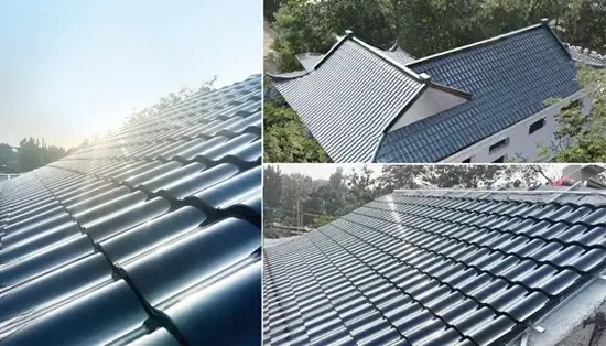Ngói năng lượng mặt trời BIPV màu đen dạng mái cong - Lựa chọn công nghệ năng lượng xanh hiệu quả hình ảnh 1-description