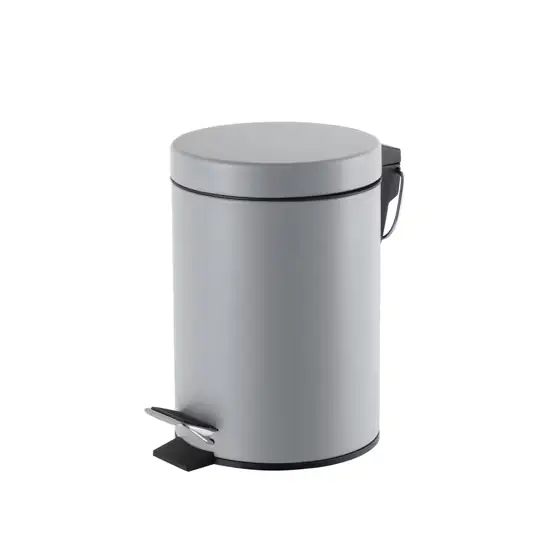 Thùng Rác Gia Đình 3L, 5L, 12L: Chất Liệu Kim Loại, Bàn Đạp, Không Gỉ hình ảnh 1-description