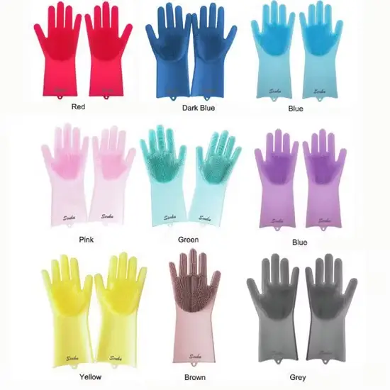Găng tay chà rửa đa năng từ silicone - Sản phẩm Kitchen Magic Ssak hình ảnh 1-description