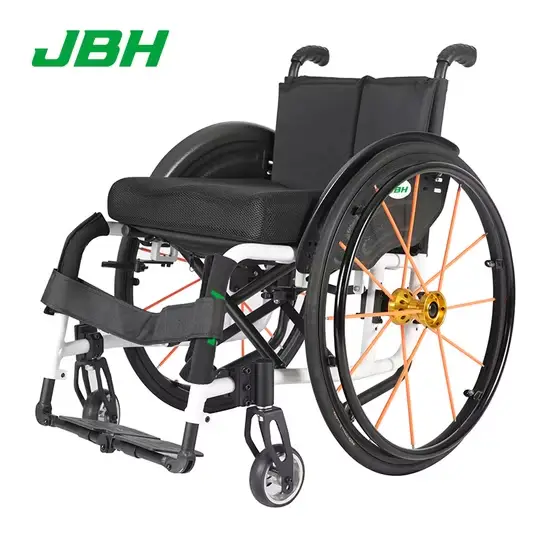 Xe lăn thể thao nhôm gấp gọn, phù hợp cho giải trí nhẹ hình ảnh 1-description