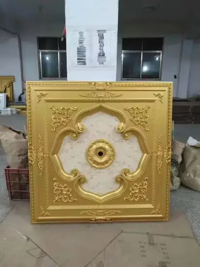 Trần trang trí PS màu vàng, nâu, trắng - Sự lựa chọn hoàn hảo cho không gian của bạn hình ảnh 1-description