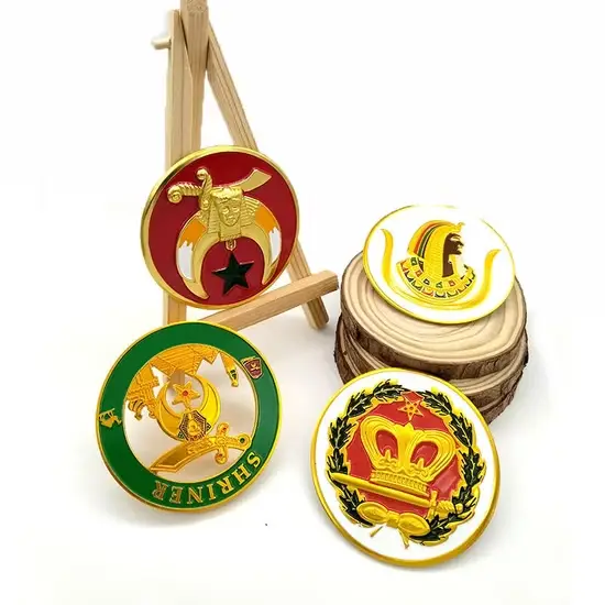 Biểu tượng xe Masonic bằng chất liệu nhôm, thiết kế độc đáo cho huy hiệu xe và trang trí xe hình ảnh 1-description