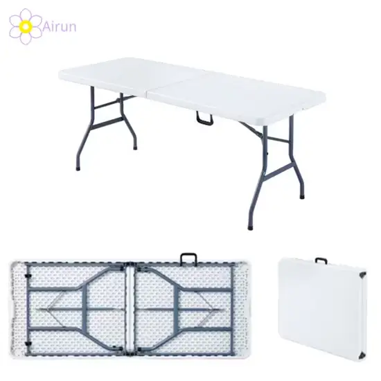Bàn Gập Hình Chữ Nhật Nội Thất Vườn Ngoài Trời - Sự Lựa Chọn Hoàn Hảo Cho Tiệc Tùng và Sự Kiện hình ảnh 1-description