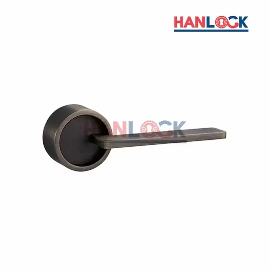 Tay nắm cửa hợp kim kẽm đa dạng màu sắc tối giản với thiết kế không khóa trên đế tròn hiện đại hình ảnh 1-description