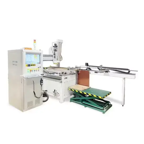 Máy Khắc Gỗ CNC 1325 với Đường Trục Tuyến Tính - Thiết Kế Cho Việc Khắc và Cắt Ván Sợi Trung Bình hình ảnh 1-description