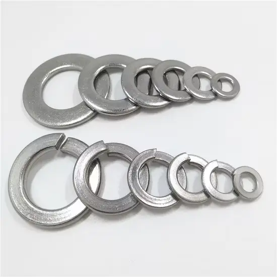 Đai ốc phẳng lớn M3/M5/M6/M8-M20 DIN125 từ thép không gỉ 304 hình ảnh 1-description