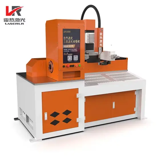 Máy cắt ống thép không gỉ bằng công nghệ CNC tự động 3D, sử dụng laser sợi quang Ai vuông Ss Gi, cắt các loại kim loại sắt hình ảnh 1-description