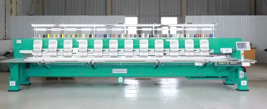 Máy thêu phẳng 12 heads chất lượng cao đang được phân phối tại Mexico hình ảnh 1-description