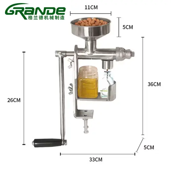 Máy ép dầu từ hạt lạc và mè làm bằng chất liệu thép không gỉ cao cấp hình ảnh 1-description
