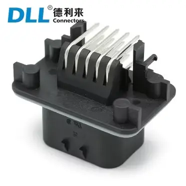 Giắc cắm PCB 776267-1 AMP góc phải màu đen chân 14, chống nước, kết nối điện bảo vệ hình ảnh 1-description