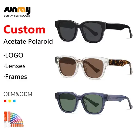 Kính râm dày chữ vuông Tac1.1mm, chống UV400, thiết kế gafas, logo tùy chỉnh hình ảnh 1-description