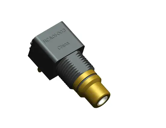 Bộ chuyển đổi âm thanh video RCA01-003 từ nhà sản xuất với kết nối cái RCA hình ảnh 1-description