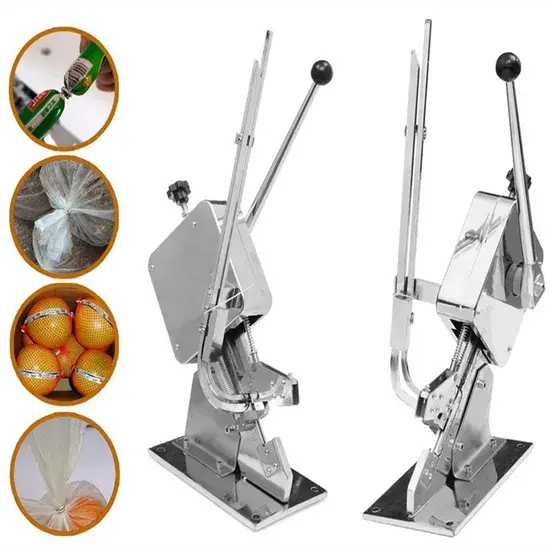 Máy đóng gói thực phẩm tự động, hiệu suất cao, giúp tiết kiệm thời gian và công sức / Thiết kế kẹp hình U độc đáo / Máy đóng gói xúc xích chuyên nghiệp hình ảnh 1-description