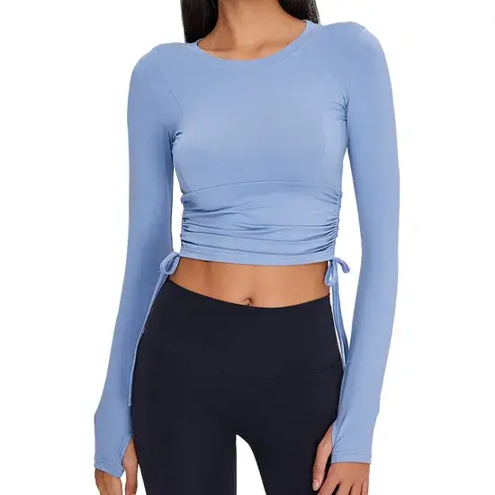 Trang phục thể thao nữ ôm sát, phù hợp với yoga, gym, chạy bộ hình ảnh 1-description