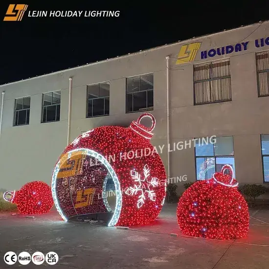 Đèn trang trí Giáng sinh ngoài trời IP65 với hình 3D vòm bóng cho các quảng trường - Mua buôn chất lượng cao chống nước hình ảnh 1-description