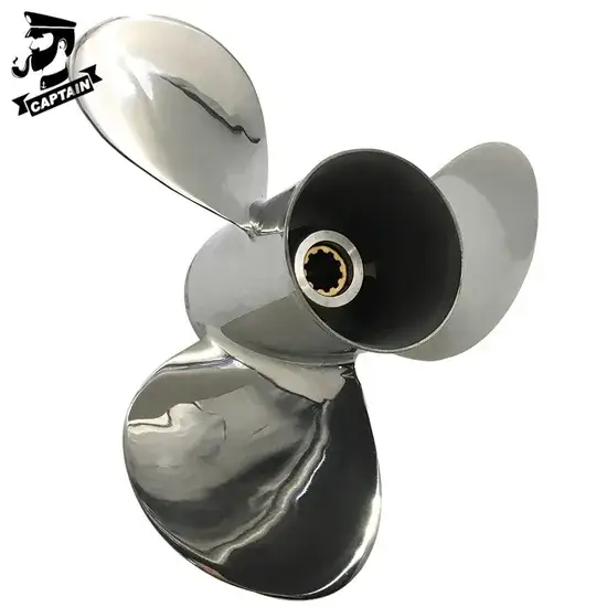 Cánh quạt động cơ ngoài 9 7/8X12 phù hợp cho YAMAHA 20-30HP làm từ vật liệu không gỉ hình ảnh 1-description