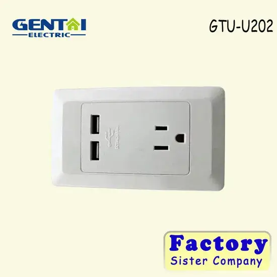 Ổ cắm tường USB đôi kiểu Mỹ 4.2A - Lựa chọn tối ưu cho sạc nhanh hình ảnh 1-description