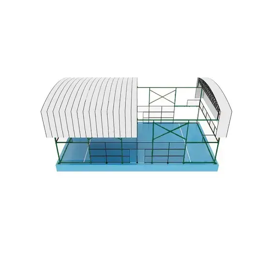 Sân quần vợt padel ngoại trời kích thước lớn - Cam kết với tiêu chuẩn CE và mái che chất lượng hình ảnh 1-description