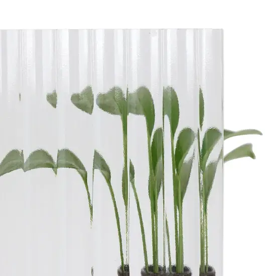 Kính hoa văn dẻo, kính pha lê trong suốt cho công trình xây dựng hình ảnh 1-description