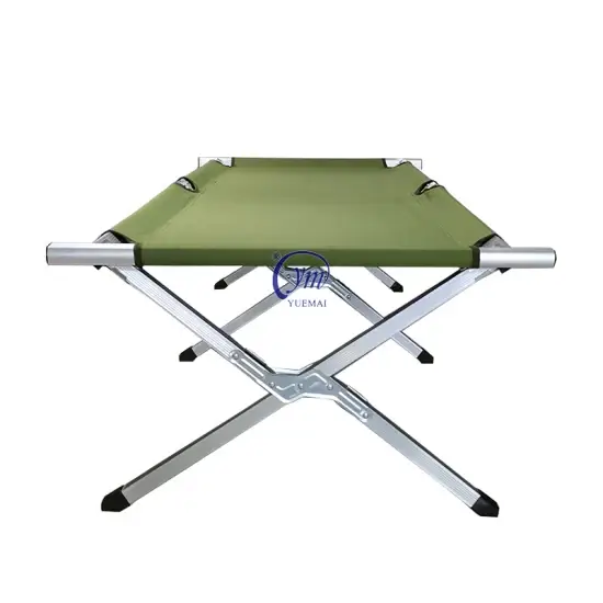 Giường ngủ quân đội màu xanh ô liu tiện lợi cho dã ngoại và cắm trại hình ảnh 1-description