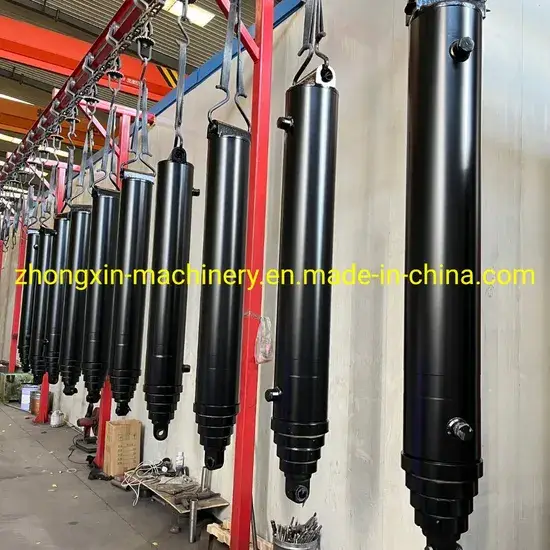 Xi lanh thủy lực tùy chỉnh cho xe ben, thiết kế đa tầng hiệu quả hình ảnh 1-description