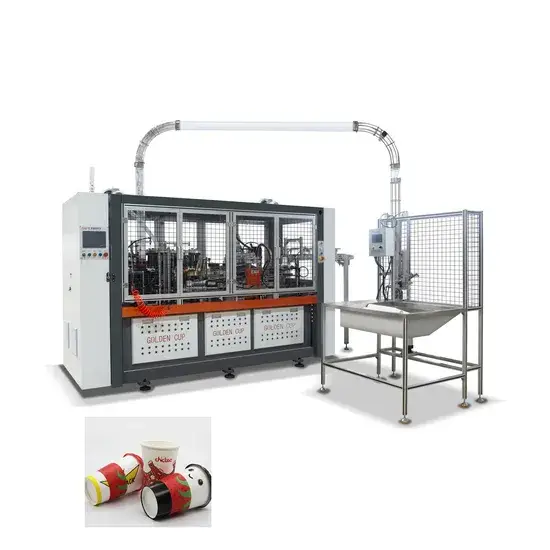 Máy sản xuất cốc giấy dùng một lần tự động Goldencup chất lượng cao tại Ấn Độ hình ảnh 1-description