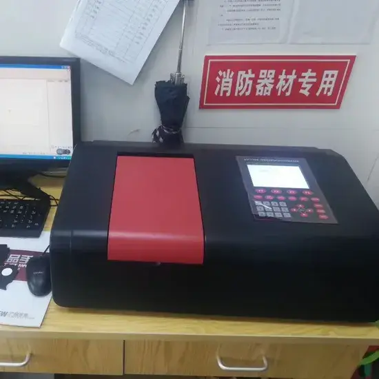 Máy quang phổ UV-1900PC hấp thụ tia cực tím và khả kiến, có hai chùm tia và đầu dò Pmt hình ảnh 1-description