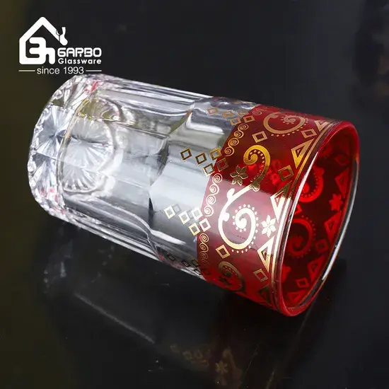 Cốc thủy tinh hình dán cao cấp, phong cách sang trọng cho cà phê, trà, nước - sản phẩm từ Trung Quốc hình ảnh 1-description